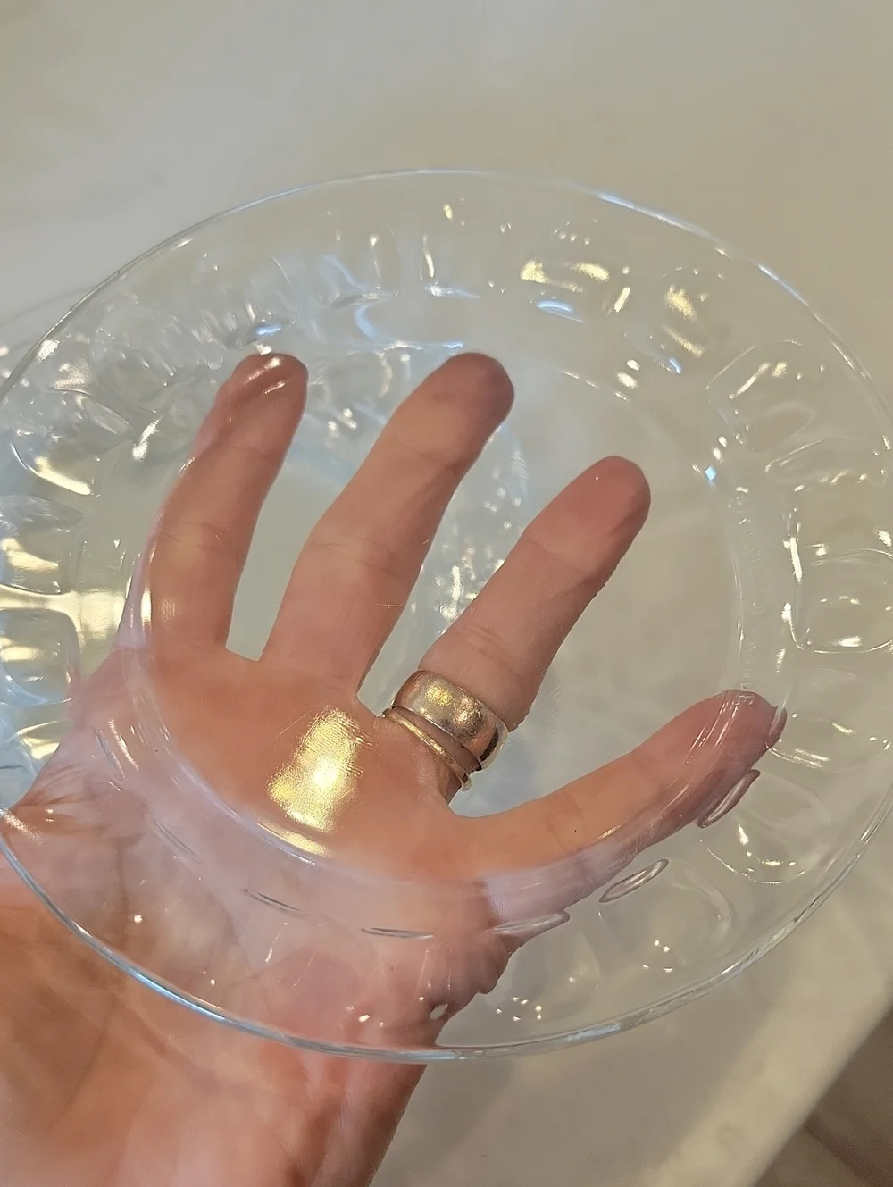 Made In France Vintage Glass Desset Plates